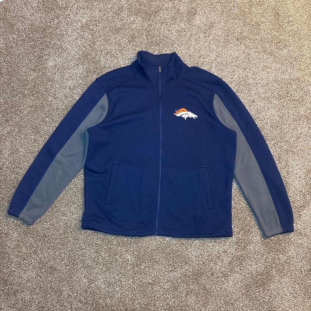 Nfl Men's Navy and Blue Jacket